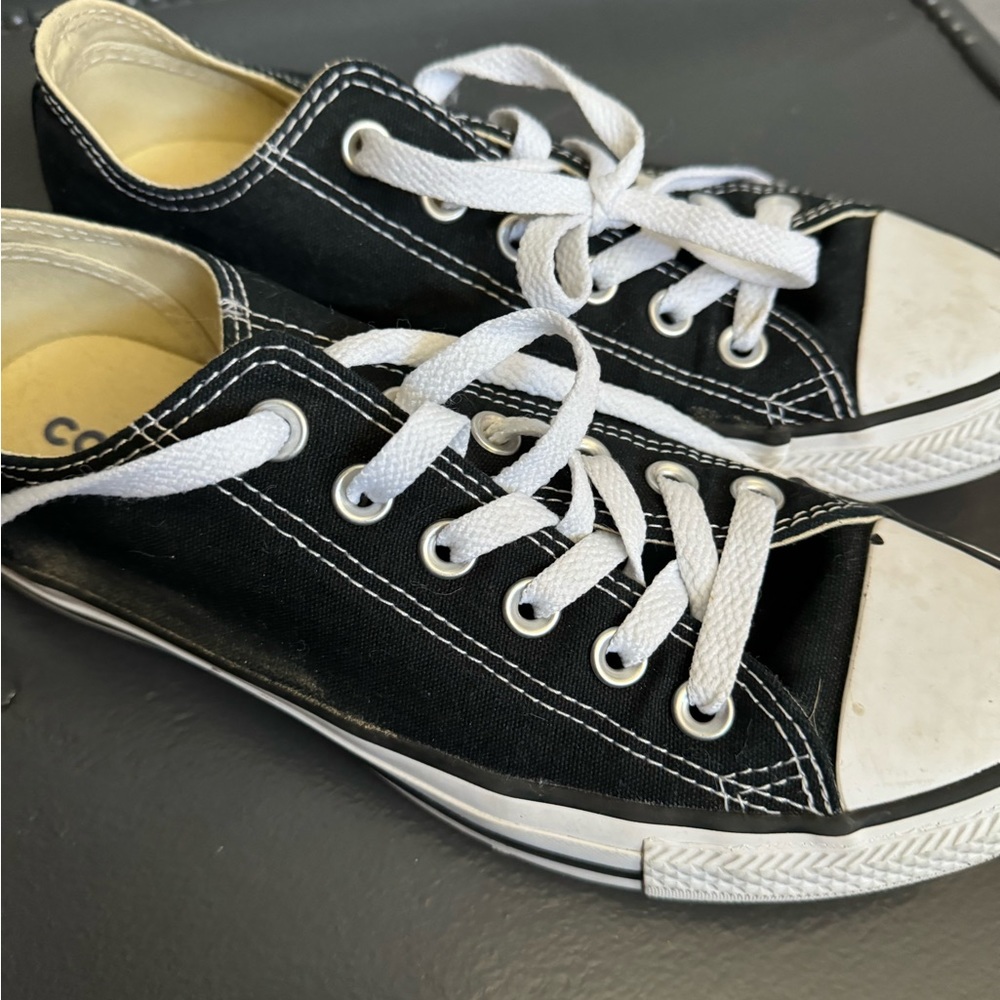 Size 8 Black Converse for men, women… bought for my son.